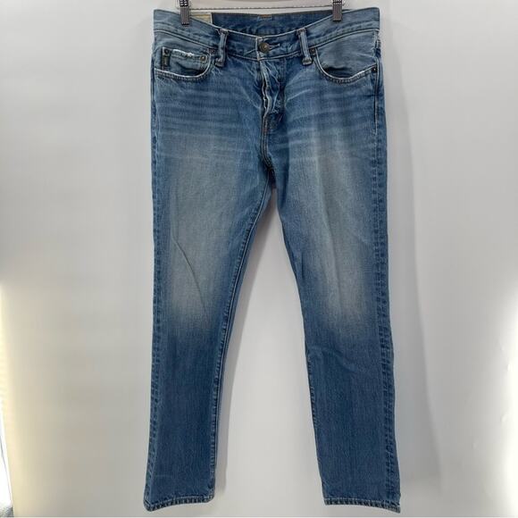 Abercrombie & Fitch Skinny Button Fly Jeans Size 32 x 30 - Picture 3 of 10